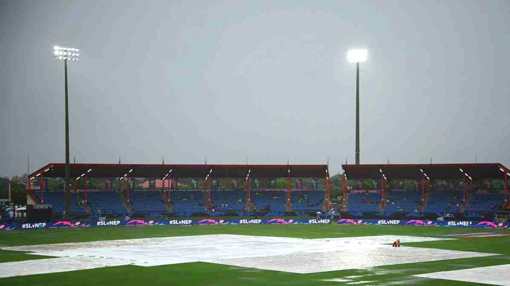 Out of 4, 3 matches were abandoned in Lauderhill (Source: ©X/Twitter) Out of 4, 3 matches were abandoned in Lauderhill | Walking Wicket (Source_ ©ICC_X)