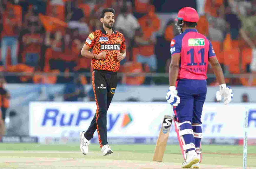 IPL 2024: Bhuvneshwar clinches win for RR (Images: ©BCCI/IPLT20) IPL 2024: Bhuvneshwar Kumar clinches win for RR | Walking Wicket (Images_ ©BCCI_IPLT20)