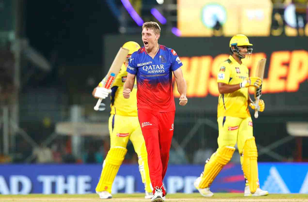 IPL 2024, CSK vs RCB: Cameron Green made his debut for RCB; CSK beat RCB | Walking Wicket (Images ©IPL/Twitter)