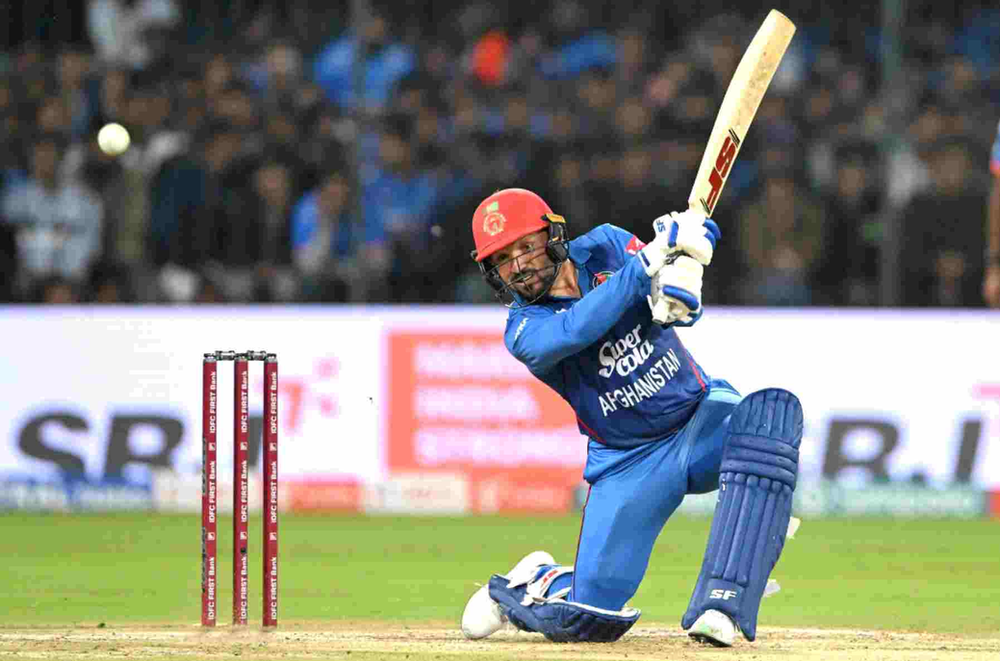 Gulbadin Naib scored 55 off 23 balls against India (Photo: ©ACBofficials/Twitter) India vs Afghanistan, 3rd T20I_ Gulbadin Naib scored 55 off 23 balls against India _ Walking Wicket (Photo_ ©ACBofficials_Twitter)