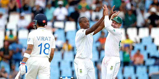 South Africa vs India, Centurion Test, Day 1_ Kagiso Rabada gets Virat Kohli out on Day 1 _ Walking Wicket (Photo_ ©ICC_Twitter)