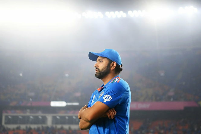 CWC 2023_ Rohit Sharma the Indian Cricket team Captain _ Walking Wicket (Photo_ ©criccrazyjohns_Twitter)