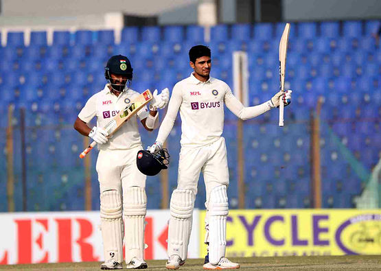 Bangladesh vs India, 1st Test, Day 3, Top Performances: Shubman Gill scores his maiden Test Century (110); India set 512 runs target | Walking Wicket (Source_ ©BCCI_Twitter)