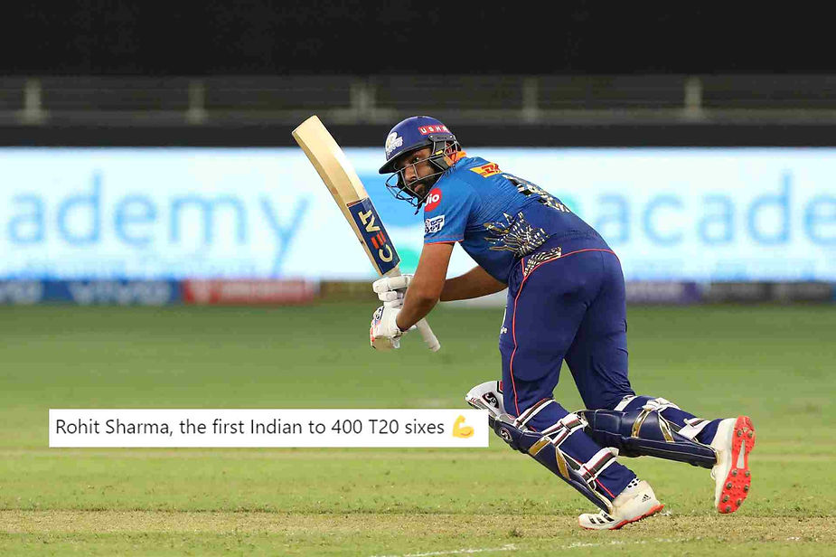 IPL 2021 Records: Rohit Sharma becomes first Indian Player to hit 400 T20 Sixes