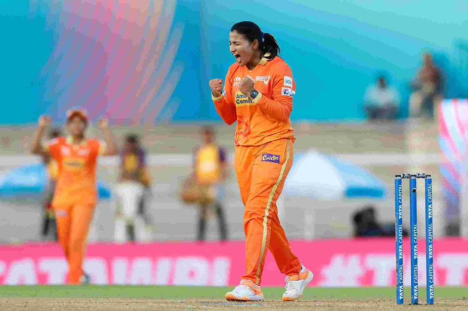 WPL 2023_ Sneh Rana captained Gujarat Giants in Beth Mooney absence _ Walking Wicket (Images_ ©WPLT20_Twitter)