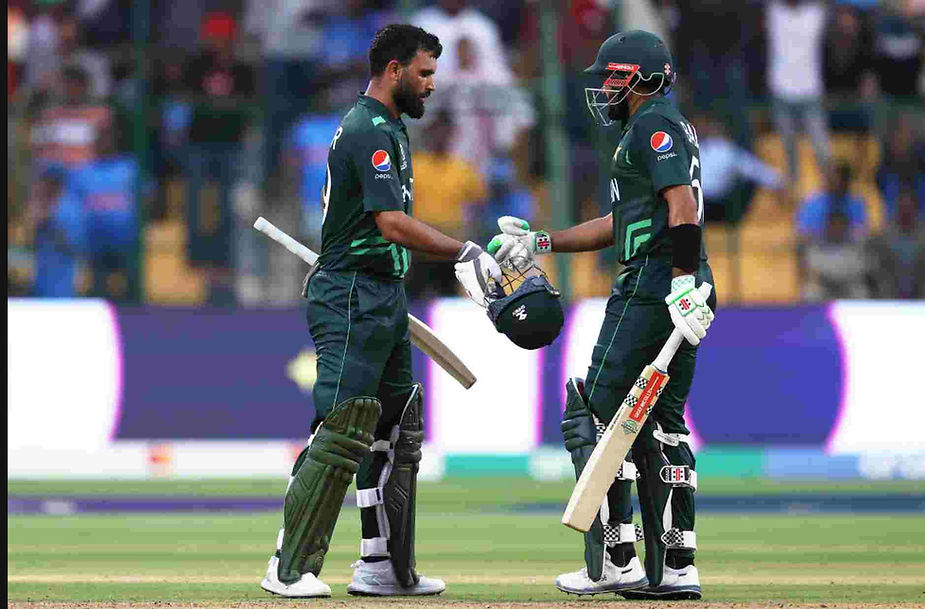 CWC 2023, New Zealand vs Pakistan_ Babar Azam-Fakhar Zaman added unbeaten 194-run for 2nd wicket for Pakistan _ Walking Wicket (Images_ ©TherealPCB_Twitter)