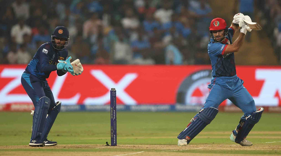CWC 2023, Afghanistan vs Sri Lanka_ Rahmat Shah scored 62 against Sri Lanka _ Walking Wicket (Images_ ©ACBofficials_Twitter