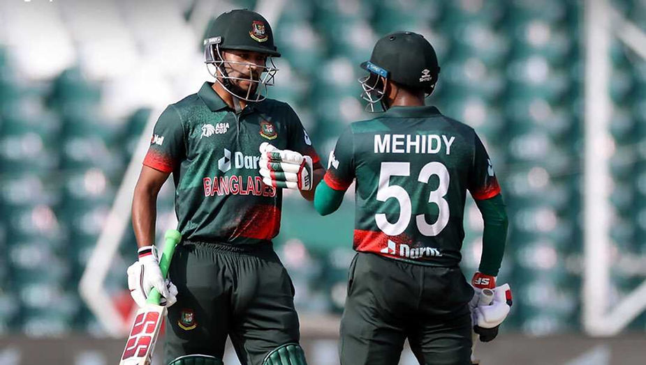 Asia Cup 2023, Group B, Bangladesh vs Afghanistan: Shanto and Mehidy Miraz struck tons against Afghanistan; BAN beat SG | Walking wicket (Images_ ©ICC_Twitter)