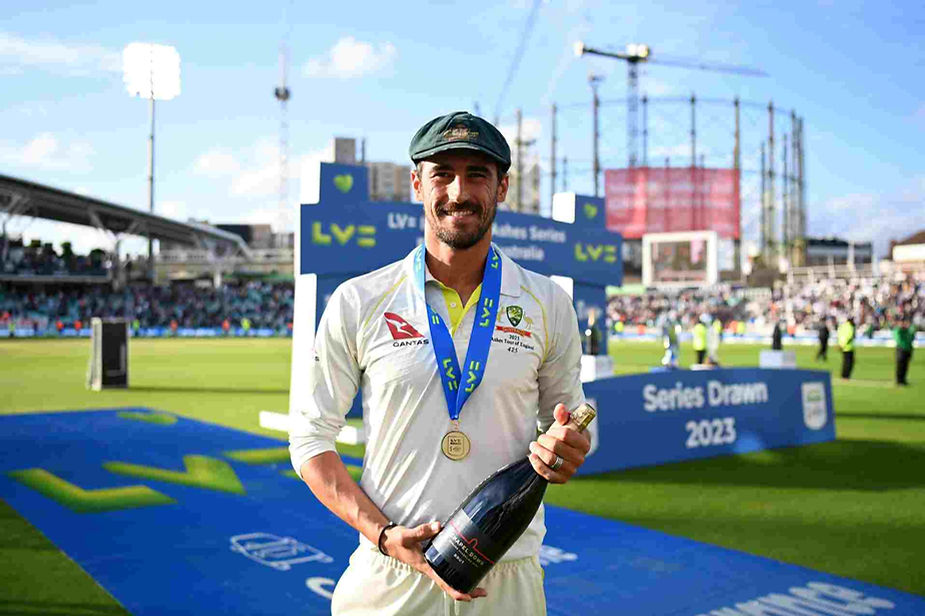 The Ashes 2023-34_ Mitchell Starc won the player of the series for 23 wickets _ Walking Wicket (Images ©CricketAus_Twitter)