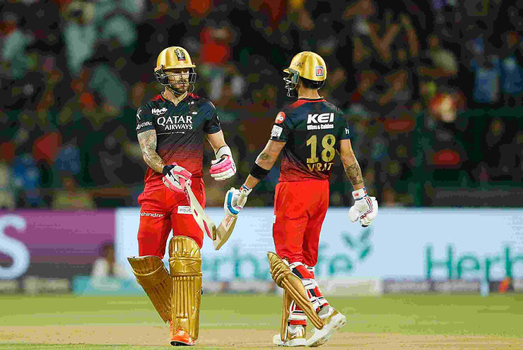 IPL 2023, RCB vs MI, Top Performances: Virat Kohli-Faf de Plessis put 148-run opening stand against MI | Walking Wicket (Images_ ©IPL_Twitter)