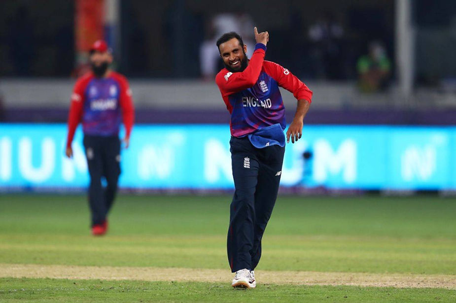 ICC T20 WC 2021 - Adil Rashid takes four wickets conceding two runs against West Indies in their first game. (©ICC_GettyImages)