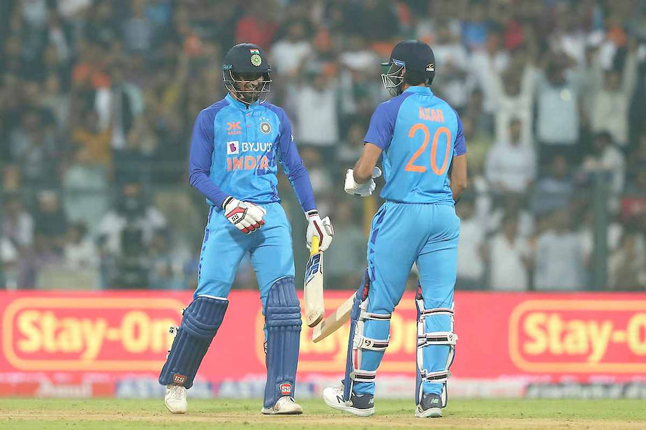 India vs Sri Lanka, 1st T20I, 2022-23, Top Performances_ Deepak Hooda-Axar Patel's 68-run stand helps India put 162 on board in 1st T20I I Walking Wicket (Source_ ©BCCI)