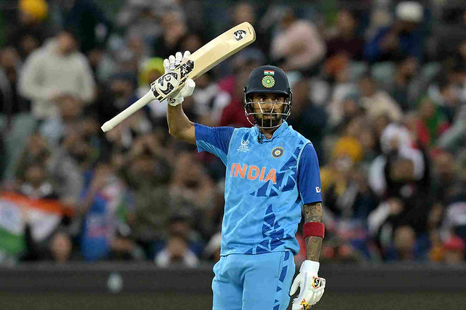 ICC Men's T20 World Cup 2022, Super 12, Group 2, India vs Zimbabwe_ KL Rahul scored 51 off 35 against Zimbabwe at Melbourne; India beat Zimbabwe _ Walking Wicket (Photo_ ©ICC via Getty Images)
