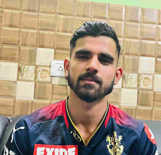 IPL 2023 Auction_ Avinash Singh, pacer was bought by RCB for INR 60 Lakhs in Auction _ Walking Wicket ( Source_ ©RCBTweets_Twitter)