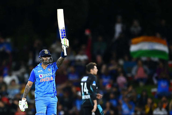 New Zealand vs India, 2nd T20I, Top Performances: Suryakumar Yadav raises his bat as he scores fifty; scored 111 off 51 overall | Walking Wicket (Source_ ©Getty Images)