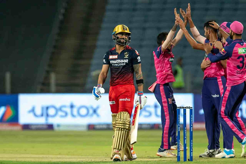 IPL 2022: Virat Kohli has scored 128 runs at an average of 16 from 8 games | Walking Wicket (Images ©BCCI/IPL)