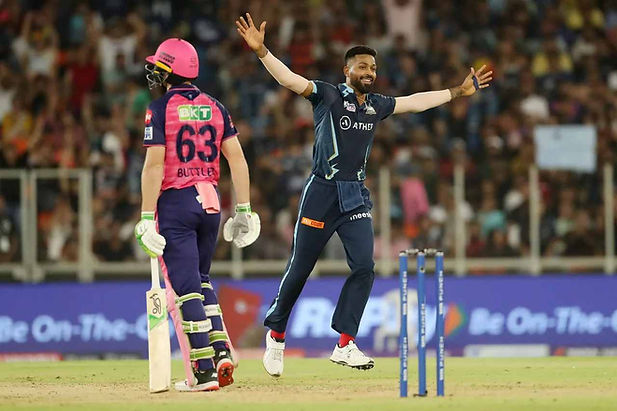 IPL 2022, Final, GT vs RR, Top Performances_ Hardik Pandya's 3-17 & 34 helps Gujarat Titans (GT) beat Rajasthan Royals (RR) in the final of TATA IPL 2022. Gujarat Titans win TATA IPL 2022 _ Walking Wicket (Images ©BCCI_IPL)