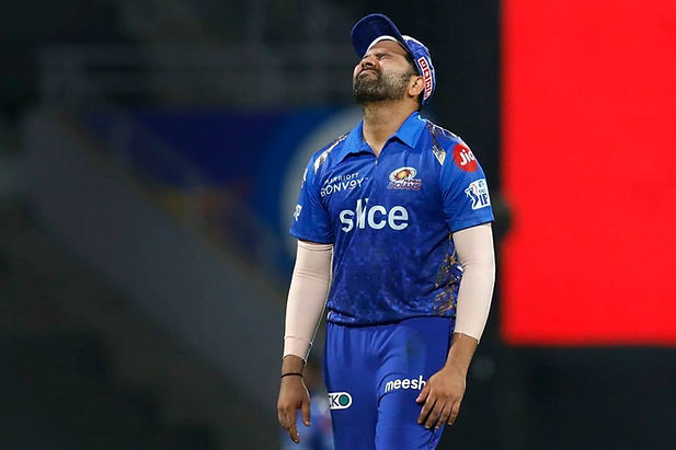 TATA IPL 2022_ MI skipper Rohit Sharma scored 268 runs from 14 games in IPL 2022 | Walking Wicket (Images ©BCCI/IPL)