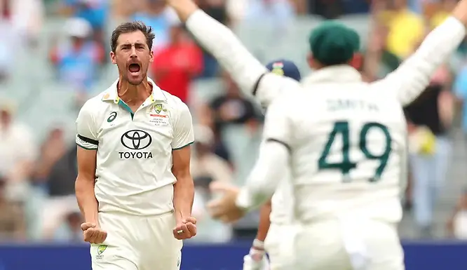 AUS vs IND, 2nd Test, Day 1_ Mitchell Starc took 6-48 against India in Adelaide _ Walking Wicket (Images_ ©ICC_X)