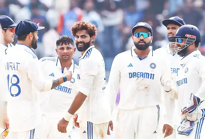 IND vs NZ, 3rd Test, Day 1: Ravindra Jadeja, Washington Sundar bowl New Zealand out for 235 | Walking Wicket (Photo_ ©BCCI_X)