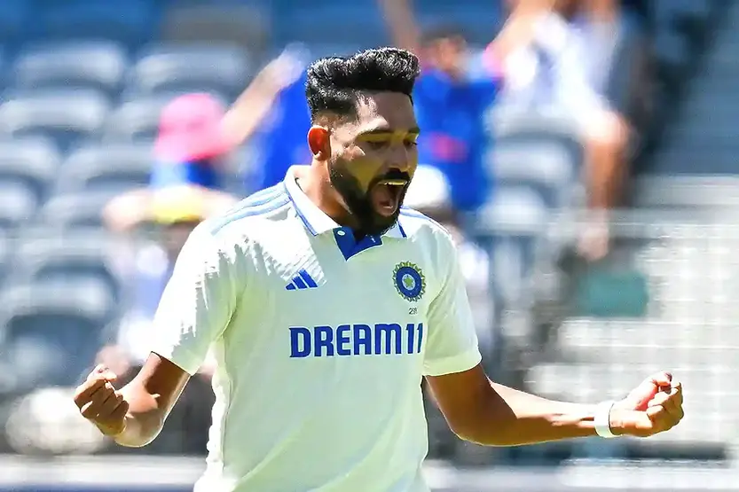 Mohammed Siraj finds his form back and takes 5 wickets in Perth Test _ Walking Wicket (Images_ ©BCCI_X)