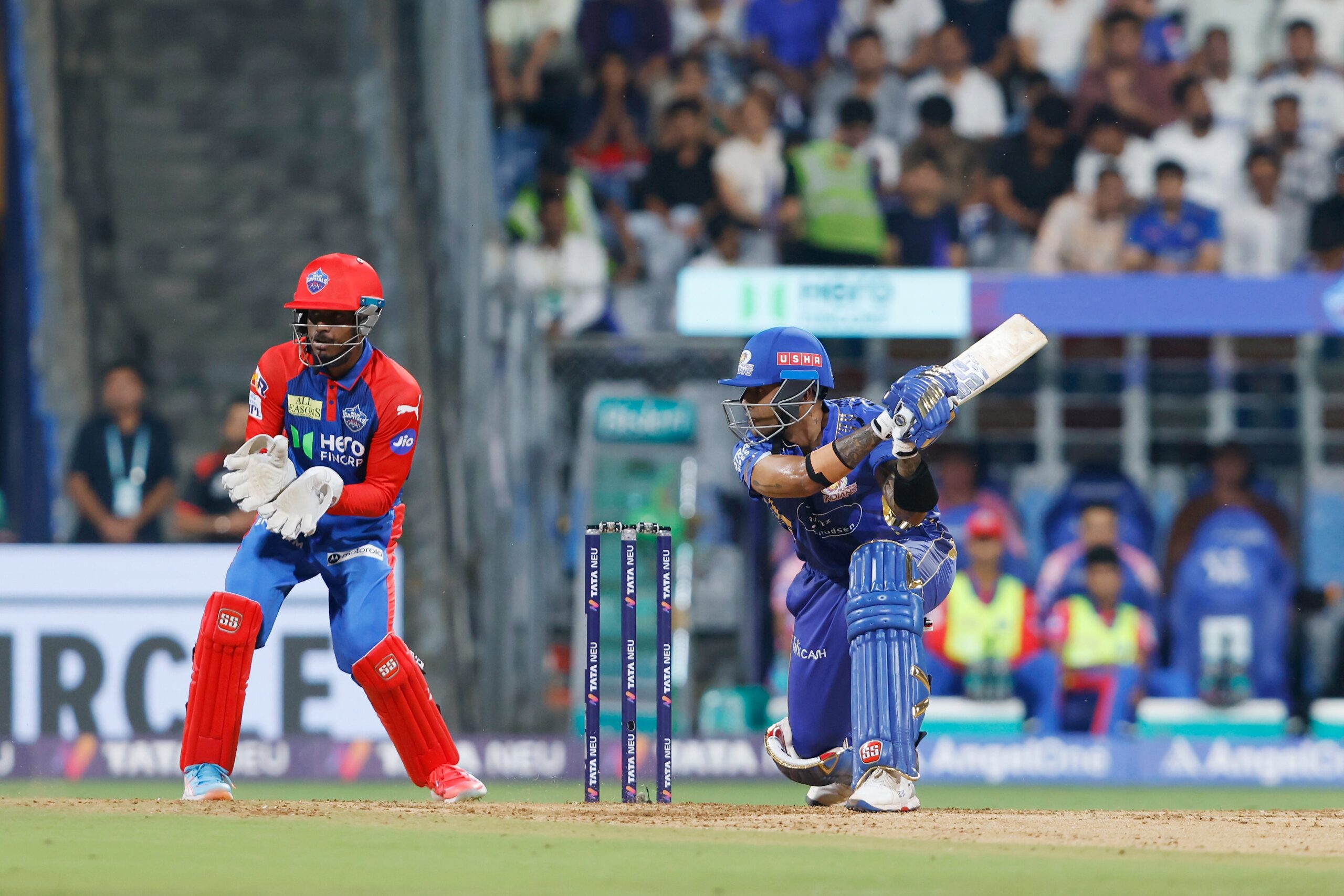 IPL 2025, MI vs DC, Highlights: Suryakumar Yadav's 73 take MI into playoff.