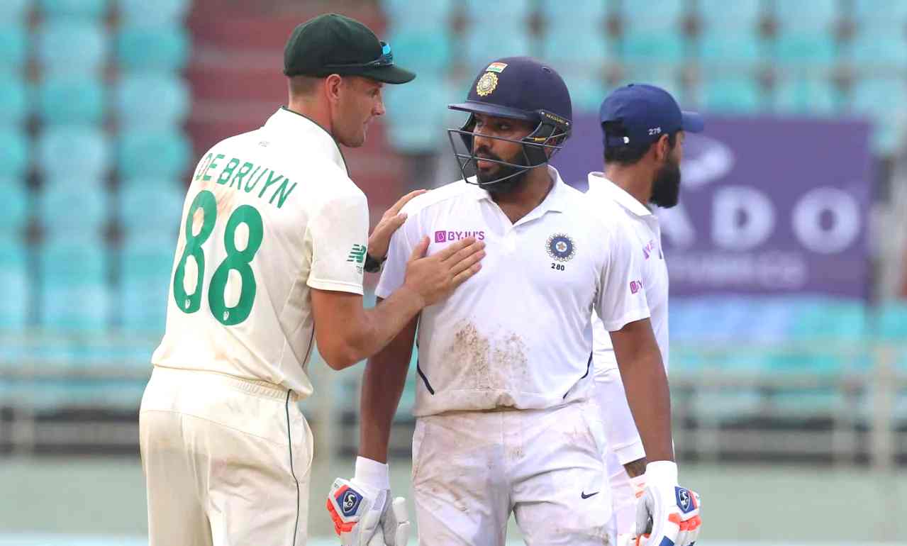 Rohit Sharma has scored 555 runs against South Africa in Tests at home averaging 69.