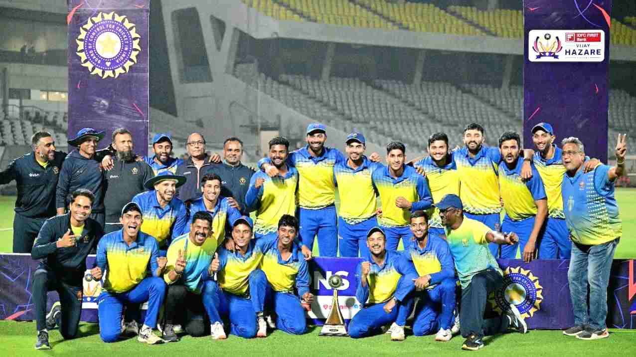Karnataka State Cricket Association won the Vijay Hazare Trophy 2024-25.